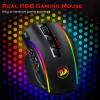 imageRedragon Gaming Mouse MMO Mouse Gaming UP 12400 DPI 19 Macro Programmable Buttons RGB Mouse with 12 Side Buttons 8  24g Weight Tuning for PC Laptop MOBA FPS M901K Blackblack
