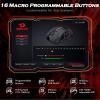imageRedragon Gaming Mouse MMO Mouse Gaming UP 12400 DPI 19 Macro Programmable Buttons RGB Mouse with 12 Side Buttons 8  24g Weight Tuning for PC Laptop MOBA FPS M901K Blackblack