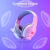 imageRedragon H211 Cronus Black Wired Gaming Headset Stereo Surround Sound NoiseCanceling Microphone Dynamic RGB Backlight 40 mm Drivers OverEar Headphones Works for PCPS5XBOXNSWhite