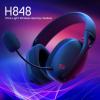 imageRedragon H848 Wireless Gaming Headset  Lightweight  71 Surround Sound  40MM Drivers  Detachable Microphone  Multi Platforms for PC PS543 Switch MobileBlack