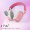imageRedragon H848 Wireless Gaming Headset  Lightweight  71 Surround Sound  40MM Drivers  Detachable Microphone  Multi Platforms for PC PS543 Switch MobilePink