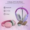 imageRedragon H848 Wireless Gaming Headset  Lightweight  71 Surround Sound  40MM Drivers  Detachable Microphone  Multi Platforms for PC PS543 Switch MobilePink