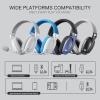 imageRedragon H878 3Mode Wireless Blue Lighting Gaming Headset  Lightweight  71 Surround Sound  40MM Drivers  Detachable Microphone  Multi Platforms for PC PS543 Switch Mobile WhiteampampGrayWhite  Gray