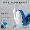 imageRedragon H878 3Mode Wireless Blue Lighting Gaming Headset  Lightweight  71 Surround Sound  40MM Drivers  Detachable Microphone  Multi Platforms for PC PS543 Switch Mobile WhiteampampGrayWhite  Blue