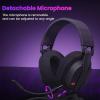 imageRedragon H888 Wireless Gaming Headset with 71 Surround Sound TriMode Gaming Headphones 168G Lightweight Design  Detachable Mic  40MM Driver Soft Memory Foam Padding Gamer Headset for PC BlackWireless