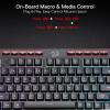 imageRedragon K512 Shiva RGB Backlit Membrane Gaming Keyboard with Multimedia Keys Linear MechanicalFeel Switch 6 Extra OnBoard Macro Keys Dedicated Media Control Detachable Wrist Rest WhiteBlack