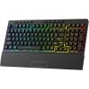 imageRedragon K512 Shiva RGB Backlit Membrane Gaming Keyboard with Multimedia Keys Linear MechanicalFeel Switch 6 Extra OnBoard Macro Keys Dedicated Media Control Detachable Wrist Rest WhiteBlack