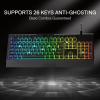 imageRedragon K512 Shiva RGB Backlit Membrane Gaming Keyboard with Multimedia Keys Linear MechanicalFeel Switch 6 Extra OnBoard Macro Keys Dedicated Media Control Detachable Wrist Rest WhiteBlack