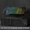 imageRedragon K512 Shiva RGB Backlit Membrane Gaming Keyboard with Multimedia Keys Linear MechanicalFeel Switch 6 Extra OnBoard Macro Keys Dedicated Media Control Detachable Wrist Rest WhiteBlack