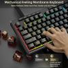 imageRedragon K517 Pro Wireless Gaming Keyboard RGB Backlit TriMode BT24GHzUSBC Mechanical Feel 94 Keys Computer Keyboard with 4 Macro Keys Number Pad 4000mAh Battery for WinMACMouse Keyboard