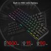 imageRedragon K530 Pro Draconic 60 Wireless RGB Mechanical Keyboard BT24GhzWired 3Mode 61 Keys Compact Gaming Keyboard wHotSwap Socket FreeMod Plate Mounted PCB ampamp Tactile Brown SwitchBlack
