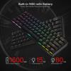 imageRedragon K530 Pro Draconic 60 Wireless RGB Mechanical Keyboard BT24GhzWired 3Mode 61 Keys Compact Gaming Keyboard wHotSwap Socket FreeMod Plate Mounted PCB ampamp Tactile Brown SwitchBlack