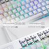 imageRedragon K550 RGB Gaming Keyboard 104 Keys  12 Macro G Keys Wired Mechanical Keyboard wAluminum Top Plate Custom Clicky Purple Switch Extra USB Port ampamp Wrist RestWhite