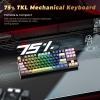 imageRedragon K552 Mechanical Gaming Keyboard 60 Compact 87 Key Kumara Wired Cherry MX Blue Switches Equivalent for Windows PC Gamers RGB Backlit WhiteEclipse Gilded