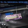 imageRedragon K552 Mechanical Gaming Keyboard 87Key Compact LED Gaming Keyboard with Red Switches AntiGhosting Metal Frame for PC Gaming ampamp Typing BeginnerFriendly BlackPolar Monolith