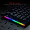 imageRedragon K580 VATA RGB LED Backlit Mechanical Gaming Keyboard with Macro Keys ampamp Dedicated Media Controls HotSwappable Socket Onboard Macro Recording Blue SwitchesBlue Switch