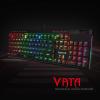 imageRedragon K580 VATA RGB LED Backlit Mechanical Gaming Keyboard with Macro Keys ampamp Dedicated Media Controls HotSwappable Socket Onboard Macro Recording Blue SwitchesBlue Switch
