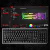 imageRedragon K580 VATA RGB LED Backlit Mechanical Gaming Keyboard with Macro Keys ampamp Dedicated Media Controls HotSwappable Socket Onboard Macro Recording Blue SwitchesRed Switch