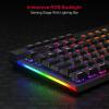 imageRedragon K580 VATA RGB LED Backlit Mechanical Gaming Keyboard with Macro Keys ampamp Dedicated Media Controls HotSwappable Socket Onboard Macro Recording Blue SwitchesRed Switch