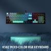 imageRedragon K582 RGB Mechanical Gaming Keyboard 100 104 Keys Standard Layout Gaming Keyboard with DoubleShot ABS Keycaps Dynamic 168M RGB Backlit ampamp Linear Red Switch Redefine Software SupportedDark Jade