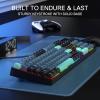 imageRedragon K582 RGB Mechanical Gaming Keyboard 100 104 Keys Standard Layout Gaming Keyboard with DoubleShot ABS Keycaps Dynamic 168M RGB Backlit ampamp Linear Red Switch Redefine Software SupportedDark Jade