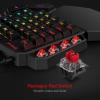 imageRedragon K585 DITI Wired OneHanded RGB Mechanical Gaming Keyboard 42 Keys TypeC Professional Gaming Keypad wUpgraded HotSwappable Socket 7 Onboard Macro Keys ampamp Detachable Wrist RestBlack