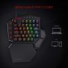 imageRedragon K585 DITI Wired OneHanded RGB Mechanical Gaming Keyboard 42 Keys TypeC Professional Gaming Keypad wUpgraded HotSwappable Socket 7 Onboard Macro Keys ampamp Detachable Wrist RestBlack