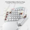 imageRedragon K585 DITI Wired OneHanded RGB Mechanical Gaming Keyboard 42 Keys TypeC Professional Gaming Keypad wUpgraded HotSwappable Socket 7 Onboard Macro Keys ampamp Detachable Wrist RestWhite