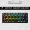 imageRedragon K649 PRO 78 Wireless Gasket RGB Gaming Keyboard 3Modes 82 Keys FullTransparent Mechanical Keyboard wHotSwap Socket Noise Dampening Layer x 5 Translucent Custom SwitchBlack Transparent