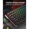 imageRedragon K708 Pro Wireless Mechanical Gaming Keyboard  GasketMounted RGB Backlit 81 Customizable Keys 3Mode 24GBluetoothUSB HotSwap PreLubed Switches Screen ampamp Control Knob  BlackGradient Gray