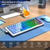 imageRedragon K709 65 Wired Gasket RGB Gaming Keyboard 68 Keys HotSwap Compact Mechanical Keyboard wFreeMod Socket 3Layer Noise Dampening ampamp Dedicated Arrow Keys Quiet Custom Linear SwitchGlaciers Pulse