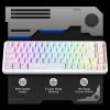imageRedragon K709 65 Wired Gasket RGB Gaming Keyboard 68 Keys HotSwap Compact Mechanical Keyboard wFreeMod Socket 3Layer Noise Dampening ampamp Dedicated Arrow Keys Quiet Custom Linear SwitchEssential White