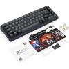 imageRedragon K709 65 Wired Gasket RGB Gaming Keyboard 68 Keys HotSwap Compact Mechanical Keyboard wFreeMod Socket 3Layer Noise Dampening ampamp Dedicated Arrow Keys Quiet Custom Linear SwitchSerene Gray