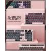 imageRedragon K725LBY Wireless Mechanical Keyboard with Screen and Knob TriMode BT5024GUSBC Gasket Computer Gaming Keyboard 95 Keys Hot Swappable RGB Backlit Infinite Mirrors for PCMac PurplePink