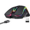 imageRedragon M602 Griffin RGB Gaming Mouse RGB Spectrum Backlit Ergonomic Mouse with 7 Programmable Backlight Modes up to 8000 DPI for Windows PC Gamers Black WirelessBlack