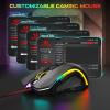 imageRedragon M602 Griffin RGB Gaming Mouse RGB Spectrum Backlit Ergonomic Mouse with 7 Programmable Backlight Modes up to 8000 DPI for Windows PC Gamers Black WirelessBlack