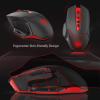 imageRedragon M6901 Wireless Gaming Mouse with DPI Shifting 2 Side Buttons 2400 DPI Ergonomic Design 8 ButtonsBlackM6901