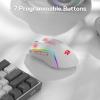 imageRedragon M693 Wireless Gaming Mouse 8000 DPI WiredWireless Gamer Mouse w 3Mode Connection BT ampamp 24G Wireless 7 Macro Buttons Durable Power Capacity for PCMacLaptopWhite