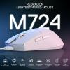 imageRedragon M724 Wired Gaming Mouse 42G UltraLight 12400 Max DPI Optical Gaming Mouse with 5 Programmable Buttons Ergonomic Natural Grip Build Software Supports DIY Keybinds ampamp DPI PinkWhite