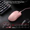 imageRedragon M724 Wired Gaming Mouse 42G UltraLight 12400 Max DPI Optical Gaming Mouse with 5 Programmable Buttons Ergonomic Natural Grip Build Software Supports DIY Keybinds ampamp DPI PinkPink