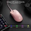 imageRedragon M724 Wired Gaming Mouse 42G UltraLight 12400 Max DPI Optical Gaming Mouse with 5 Programmable Buttons Ergonomic Natural Grip Build Software Supports DIY Keybinds ampamp DPI PinkPink