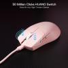 imageRedragon M724 Wired Gaming Mouse 42G UltraLight 12400 Max DPI Optical Gaming Mouse with 5 Programmable Buttons Ergonomic Natural Grip Build Software Supports DIY Keybinds ampamp DPI PinkPink