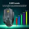 imageRedragon M725 Honeycomb Shell Gaming Mouse Wireless Ultra Lightweight 49g 8000 DPI TriMode BT5124GHzTypeC Wired Gamer Mouse with 2 Side Buttons Macro Programmable for PCMacLaptop BlackRetro
