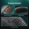 imageRedragon M725 Honeycomb Shell Gaming Mouse Wireless Ultra Lightweight 49g 8000 DPI TriMode BT5124GHzTypeC Wired Gamer Mouse with 2 Side Buttons Macro Programmable for PCMacLaptop BlackRetro