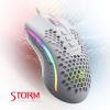 imageRedragon M808 Storm Lightweight RGB Gaming Mouse 85g Ultralight Shell  12400 DPI Optical Sensor  7 Programmable Buttons  Precise Registration  SuperLite Cable  WhiteM808WT
