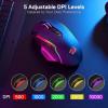 imageRedragon M810 Pro Wireless Gaming Mouse 10000 DPI WiredWireless Gamer Mouse wRapid Fire Key 8 Macro Buttons 45Hour Reliable Power Capacity and RGB Backlit for PCMacLaptopBlack