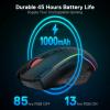 imageRedragon M810 Pro Wireless Gaming Mouse 10000 DPI WiredWireless Gamer Mouse wRapid Fire Key 8 Macro Buttons 45Hour Reliable Power Capacity and RGB Backlit for PCMacLaptopBlack