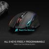 imageRedragon M810 Pro Wireless Gaming Mouse 10000 DPI WiredWireless Gamer Mouse wRapid Fire Key 8 Macro Buttons 45Hour Reliable Power Capacity and RGB Backlit for PCMacLaptopBlack