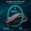 imageRedragon M810 Pro Wireless Gaming Mouse 10000 DPI WiredWireless Gamer Mouse wRapid Fire Key 8 Macro Buttons 45Hour Reliable Power Capacity and RGB Backlit for PCMacLaptopBlack