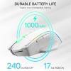 imageRedragon M810 Pro Wireless Gaming Mouse 10000 DPI WiredWireless Gamer Mouse wRapid Fire Key 8 Macro Buttons 45Hour Reliable Power Capacity and RGB Backlit for PCMacLaptopWhite